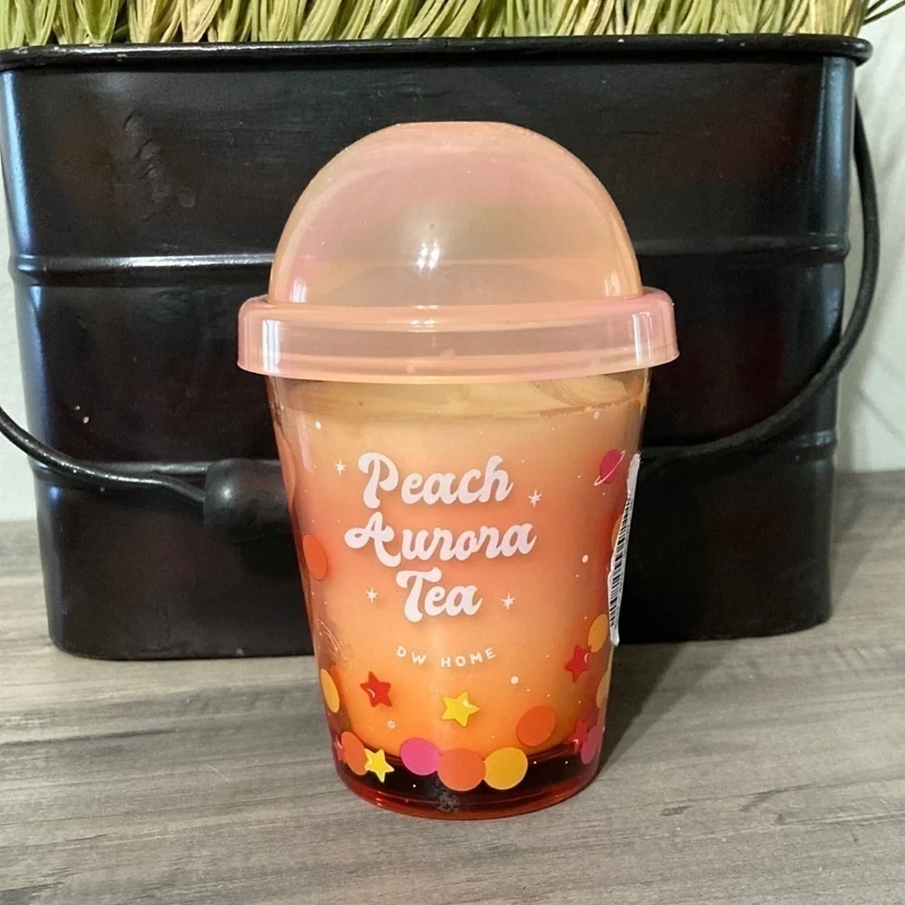 DW HOME MINI PEACH AURORA TEA GALAXY BOBA CANDLE